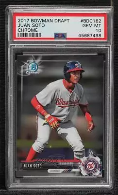 2017 Bowman Draft Chrome Juan Soto #BDC-162 PSA 10 GEM MT • $75