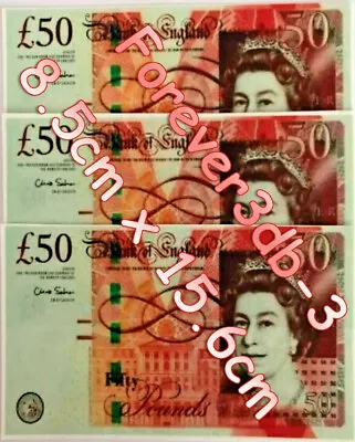 Edible Money £50 Notes Printed ICING SHEET  • £4.50