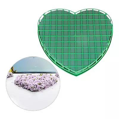 Green Heart Shape Floral Foam Dry/Fresh Oasis Flower Foam Mud For Wedding Car • £8.72