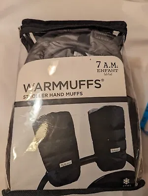 7am Enfant Warmmuffs Stroller Hand Muffs - Metallic Grey/Fleece -NEW • $15