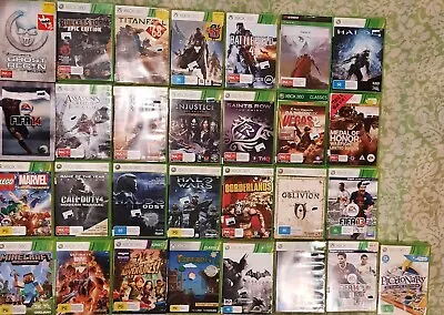 LOT 29 Xbox 360 Games : 2x STEELBOOKS FIFA14 GHOST RECON MINECRAFT MARVEL CAPCOM • $179.99