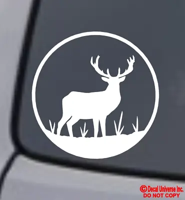 DEER Vinyl Decal Sticker Car Window Wall Bumper Hunting Whitetail Elk Animal • $3.69