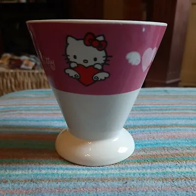 £7 • Buy Hello Kitty Ice Cream Sundae Ceramic Bowl Dish Mug Sanrio 10cm Tall 2007 VGC 