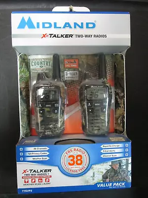 Midland X-TALKER T75VP3 Two Way Radios Up To 38 Miles Range BRAND NEW • $67.42