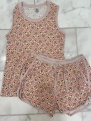 Large Women’s Disney Hanna Andersson Short Set Pajamas Pink • $24.99