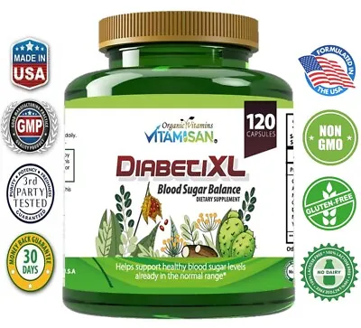 Diabetixl Cap Low Sugar Support Natural 120 Bajar Azucar Alta Sangre  • $17.25