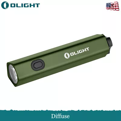 OLIGHT Diffuse 700 Lumens Small EDC Pocket LED Flashlight Side Switch -OD Green • $32.99