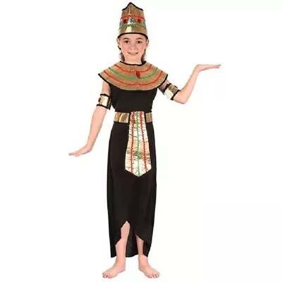 Girls Egyptian Queen Of The Nile Fancy Dress Costume 4-5 Years • £10.99