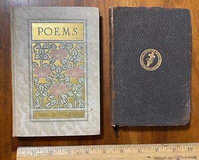 Lot 2 Antique Books Mary Baker Eddy Poems First Church Of Christ Religious • $13.99