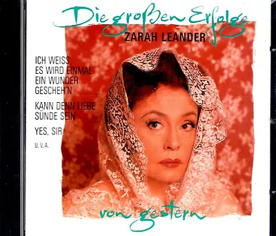 Zarah Leander Die Grossen Erfolge Von Gestern  German Import Schlager CD 215 • $3.95