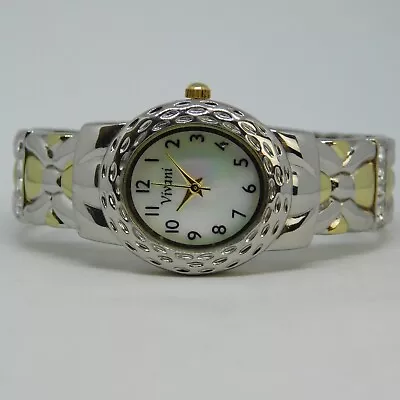 VIVANI WAC5052KL Cuff Bracelet Quartz Analog Women's Watch Sz. 6  New Battery • $18.99