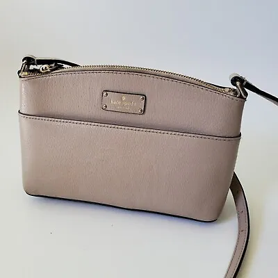 Kate Spade Crossbody Bag Millie Grove Street Taupe Cow Leather Structured • $35.96