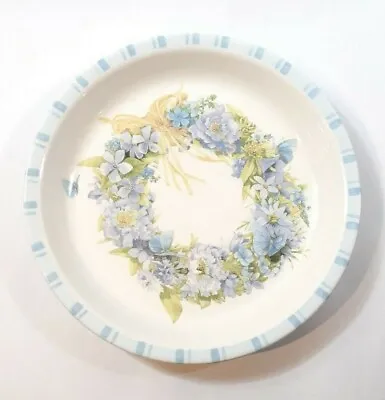 $18.66 • Buy Hallmark Marjolein Bastin Nature's Sketchbook Serving Plate Pie Dish Blue Floral