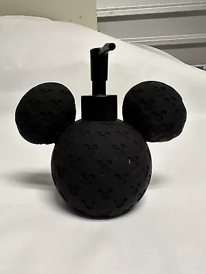 Mickey Mouse Soap Or Lotion Dispenser  - Disney Character - Matte Black • $25