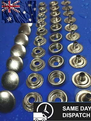 $20.05 • Buy BOAT CANOPY PRESS STUDS -  316 MARINE GRADE STAINLESS STEEL 10 Sets  