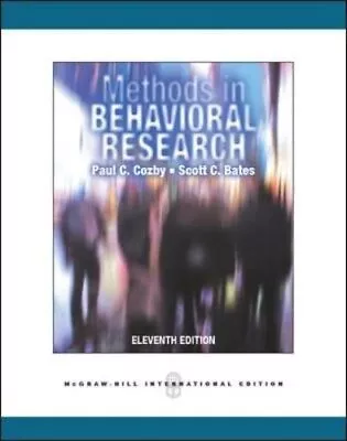 Methods In Behavioral ResearchPaul C. Cozby- 9780071086288 • £8.91