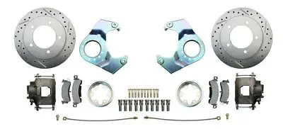 Deluxe Disc Brake Conversion Kit 41-71 Jeep 5 Lug Rotors/Calipers 25/27 Knuckle • $489.95
