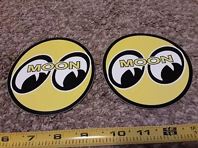 Lot Of 2 Classic Moon Eyes Racing Decals Stickers NHRA Hot Rod Rat Goodguys 4  • $8.95