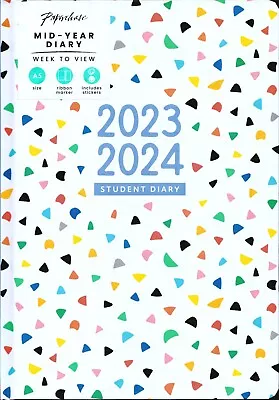 £5.99 • Buy Paperchase A5 2023 2024 Week-to-View Student Mid-Year Diary FREEPOST RRP£16.00