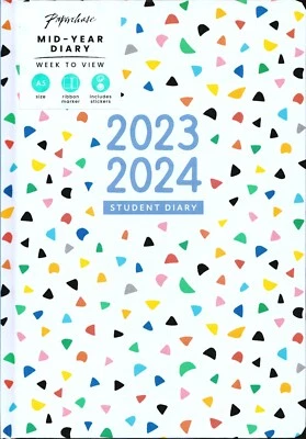 £5.99 • Buy Paperchase A5 2023 2024 Week-to-View Student Mid-Year Diary FREEPOST RRP£16.00
