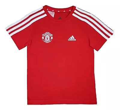 Adidas Manchester United T Shirt Boys 3 4 Years Kids Football Top Man Utd • £12.99