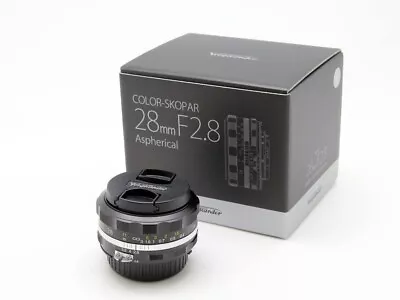 Voigtlander COLOR-SKOPAR 28mm F2.8 Aspherical SL IIS Black Rim For Nikon Lens • $434