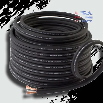 10 Gauge TRUE AWG 20 Ft OFC 100% Copper Marine Car Home Audio Speaker Cable Wire • $26.99