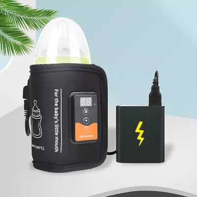 Milk Bottle Warmer Travel USB Powered Car Baby Feeding Bottle Heating Bag • £15.29
