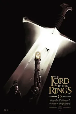 Limited 24 X 36 Screen Print The Lord Of The Rings Lyndon Willoughby BNG Mondo • $117.26