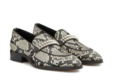 £695 Guiseppe Zanotti Men's Snakeskin Print Loafers Shoes 13UK 47EU • £375