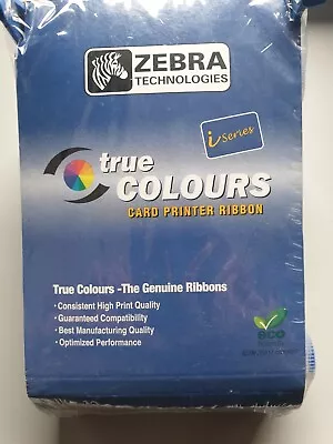 Zebra P100 110 120 YMCKO Printer Ribbon 800017-240 - 200 Prints • £45