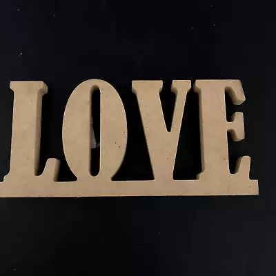 Kaiserwood Craft Sign LOVE Stand Alone Blank Paintable Wood New • $9.50