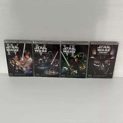 Star Wars DVD: A New Hope The Empire Strikes Back Return Of The Jedi Bonus • $24.50