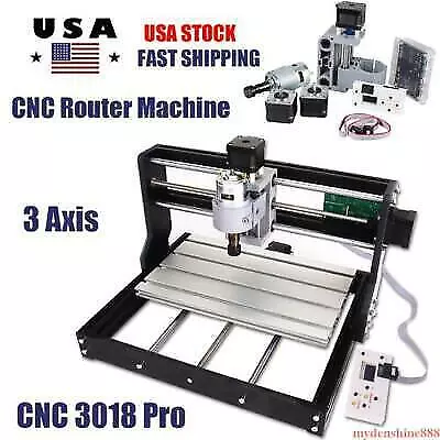 CNC 3018PRO Engraving Router Milling Machine For PCB Wood Carving Desktop • $165