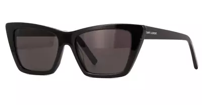 Saint Laurent Black/Grey SL 276 MICA 032 Cat-Eye Women's Sunglasses • $184.99