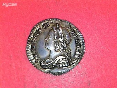1743 Great Britain UK  1 Penny Maundy Coin King George II  (Silver) • $59.99