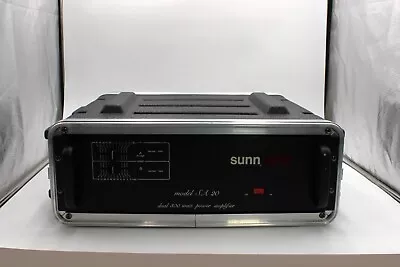 Vintage Sunn Model SA20 Power Amp Travel Rockgear Case Guitar Bass Dual 300 Watt • $480