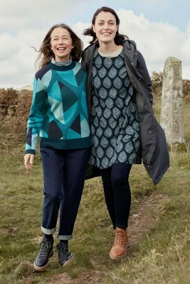 £19.98 • Buy Seasalt Women's Dress - Teal West Pentire A-line Dress - Regular - Stone Stack L