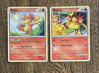 Magby 46/95 & Magmar 62/95 Call Of Legends Vintage Pokemon Cards Lot • $3.35