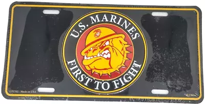 United States Marine Corps Devil Dogs Logo Embossed License Plate • $14.95