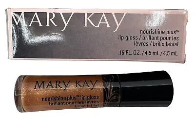 Mary Kay Nourishine Plus Lip Gloss Beach Bronze .15 Oz New In Box! • $14.69