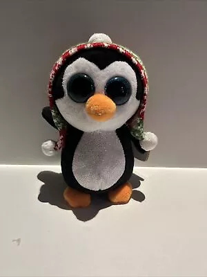 Ty Beanie Boos 15cm Penelope Penguin Christmas Winter Softie Toy • $10