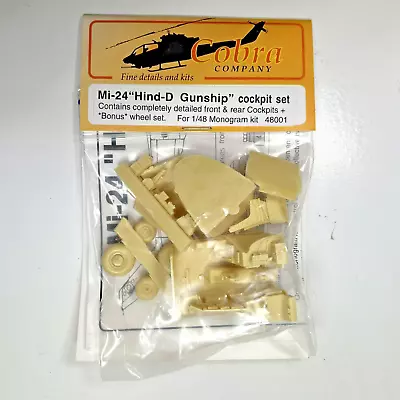 Cobra Company 1/48 Mi-24 HIND-D  Gunship  Cockpit Resin Detail Set 48001 • $25.95