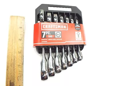 New Craftsman Tools 7 Piece Ratcheting Combination Wrench Set Short Stubby • $19.50