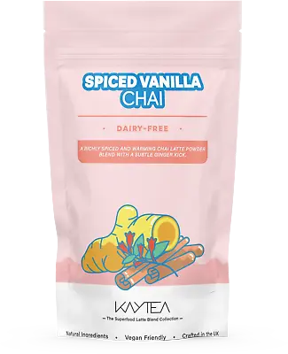 KAYTEA Spiced Vanilla Chai Latte Powder - Fragrant Dairy Caffeine-Free Blend! • £13.50