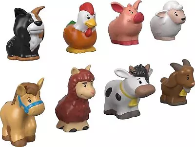 Fisher-Price Little People Farm Animal Friends Set Of 8 Figures For Toddler Pre • $50.64