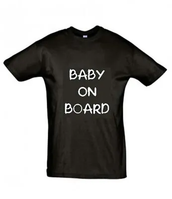 BABY ON BOARD Various Colours T Shirt Gift Baby Pregnancy  • £4.19