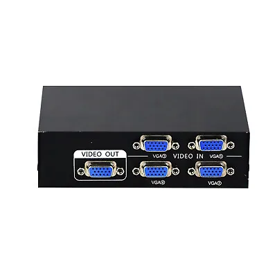 4Port VGA Switch Video Selector Switcher 4 In 1 Out VGA Switcher Box Accessories • $11.97