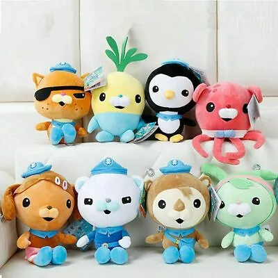 The Octonauts Octo Crew Pack Barnacles Kwazii Peso Stuffed Plush Doll Toy • $17.29