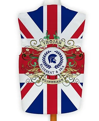 Trojan Union Jack Design Novelty Waistcoat Fancy Dress X-Large • £9.99